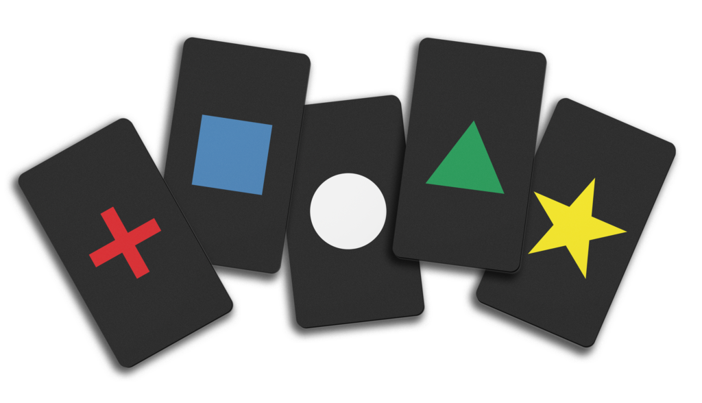 mazo de cartas de experimentación con percepción extrasensorial PES - Cartas SANHUR